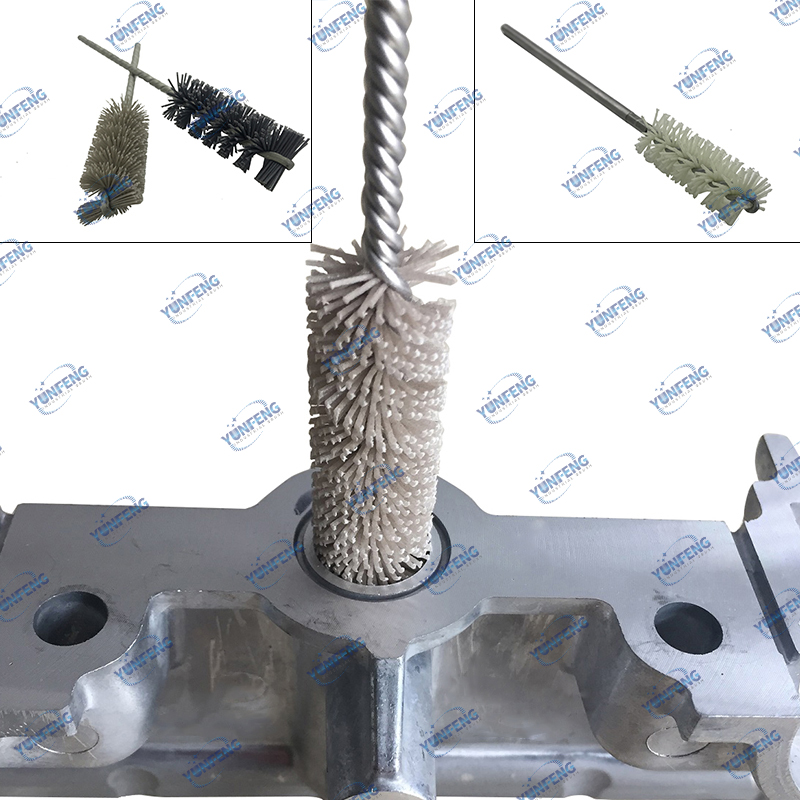 Custom Abrasive Industrial Brush Pipe Børster Twisted Wire Brushes Alumina Tube Børste til Debarring Polering Rengøringsværktøj